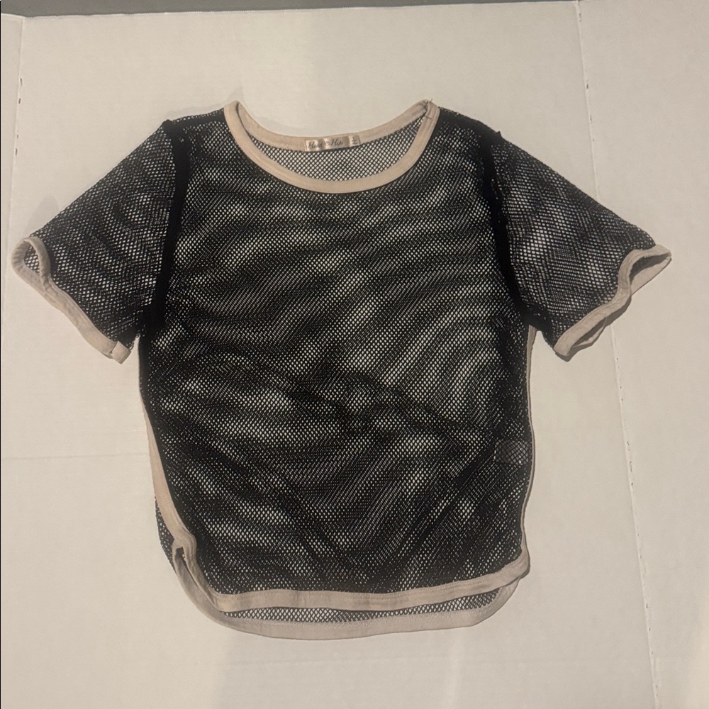 Black net shirt from heart and hips junior